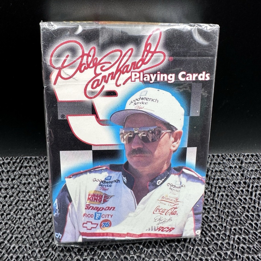 Vintage Dale Earnhardt The Intimidator Bicycle Playing Cards Sealed NASCAR 54 Ca